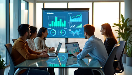 Bright Minds, Bright Office: SEO Insights at the Glass Table