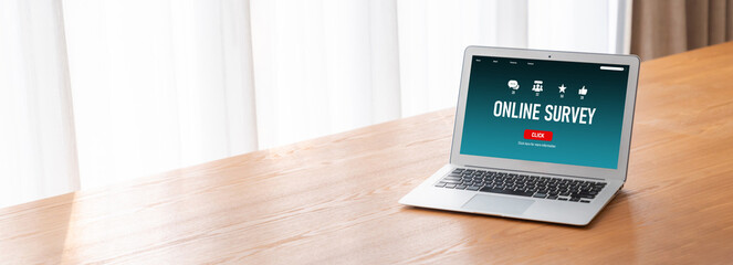 Online survey form for modish digital information collection on the internet network