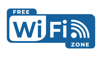 Free wi fi zone vector illustration wireless internet symbol