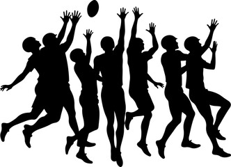 American football, football, players, action,  vector bundle