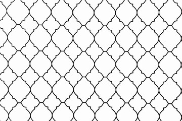 Fototapeta premium Abstract template with geometric pattern for background layout design in oriental style.