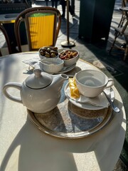 tea in the kitchen