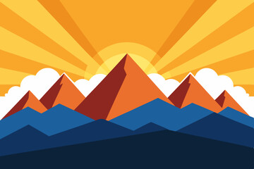 vector illustration of mountains
