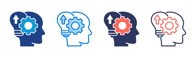 Mindset Shift icon sheet multiple style collection