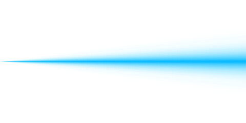 Blue horizontal line lighting glowing neon stripe laser beam with color spectrum energy wave gradient effect and vibrant light lines on transparent background abstract art
