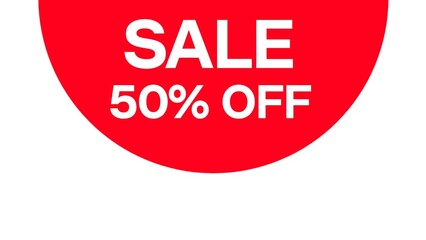 Sale 50 Percent off illustration 