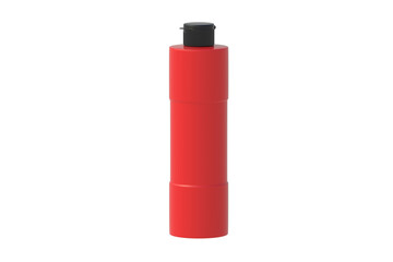 Bottle of paint acrylic, oil or gouache isolated on white background. 3d render