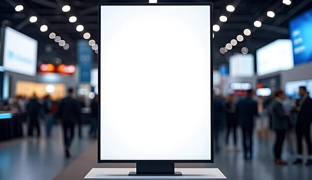 Blank Signage Mock-Up for Display at Events and Trade Shows 