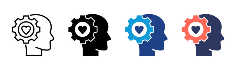 Stress Management icon sheet multiple style collection