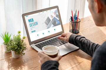 Website design software provide modish template for online retail business and e-commerce