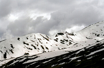 Alaska- Snow and Glacier Covered Mountain Tops