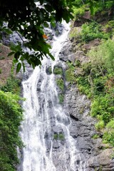 A beautiful view of Sarika waterfall in Nakornnayok province,Thailand
