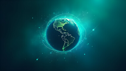 Fototapeta premium Intricate Patterns Enliven a Floating Globe