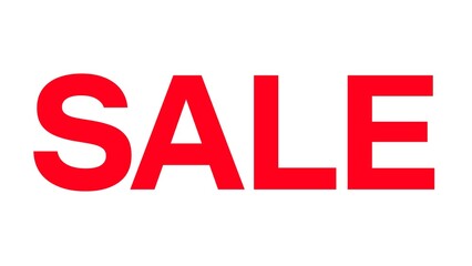 red sale sign
