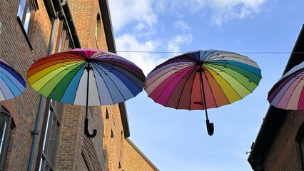 Hanging Umbrellas