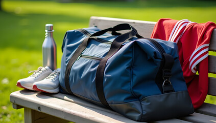 Athletic Inspirations: Sunlit Display of Sport Essentials