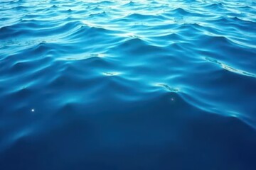 Fototapeta premium Abstract deep blue water surface, subtle ripples texture , image, landscape