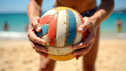 Sun-Kissed Hands: The Spirit of Beach Volleyball