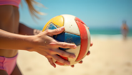 On the Sand: A Hands-On Volleyball Encounter