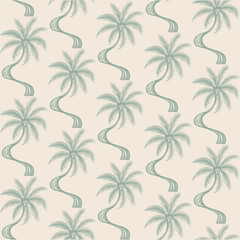 tropical summer print design. Leaves all over print. palm tree pattern design. hand drawn palm Leaves background. t shirt summer design.