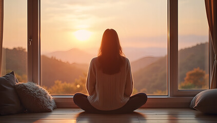 Morning's Embrace: Tranquil Reflections in Golden Light