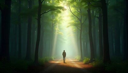 Mystical Morning in the Heart of the Woods
