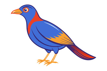 Fototapeta premium Bowerbird Bird Minimalist Silhouette Design