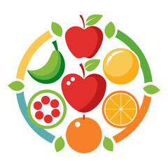 set of fruit icons