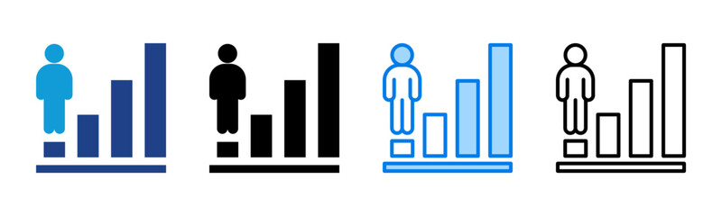 Personal Growth icon sheet multiple style collection