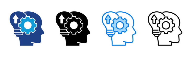 Mindset Shift icon sheet multiple style collection