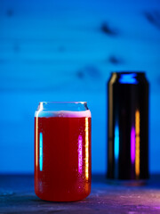Berry Cold Smoothie Craft Beer and Beer Can
