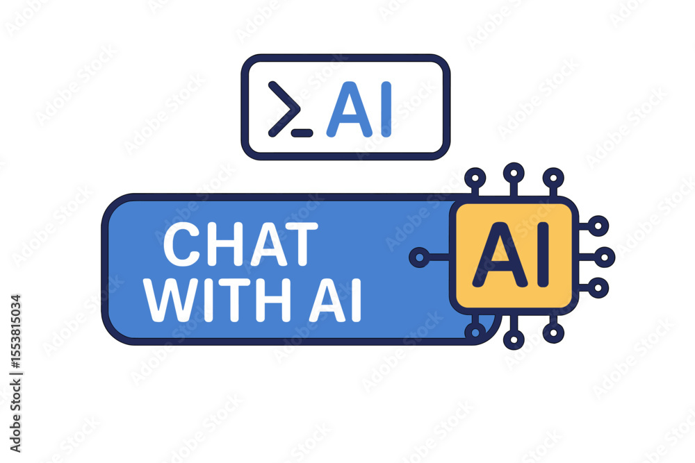 Poster the 'generate ai' button represents a concept that combines and machine learning technology, where a