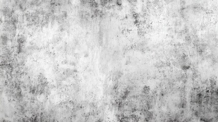 Weathered white concrete wall displaying rough textural patterns, gritty surface markings, vintage industrial background with aged stained patina, architectural surface detail