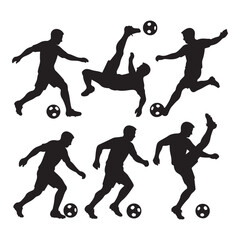 Dynamic Soccer Silhouettes in Motion Capturing the Essence of the Beautiful Game and the Energy of Football Players