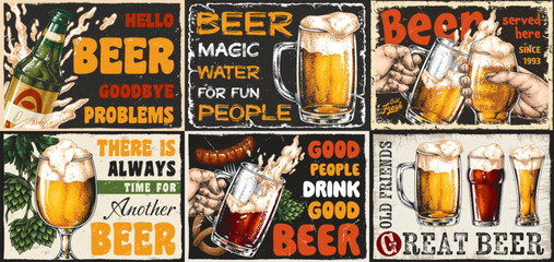 Beer-themed posters for gatherings