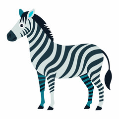 Obraz premium zebra isolated on white