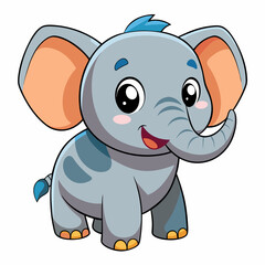 Naklejka premium baby elephant