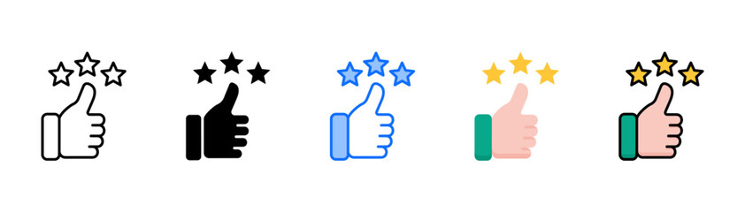 Usability icon set with multiple style collection