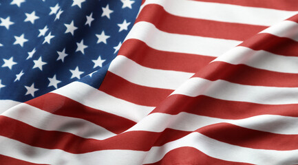 Rippled American flag