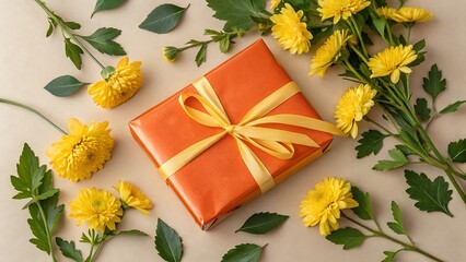 gift box with flower
