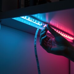 Installing led strip lights for home decor under cabinet lighting and ambient room lighting ideas