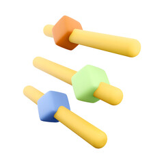 A set of colorful building blocks designed for children to promote creativity and fine motor skills.