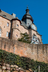 The Marburger Schloss or Marburg castle (Marburger Landgrafenschloss Museum) Marburg Hessen Germany