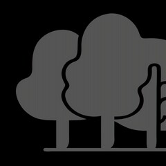 black silhouette of a tree