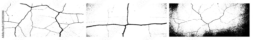 Aufkleber vector fractured lines depict abstract crack in a vector .