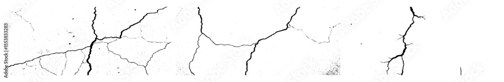 Aufkleber vector fractured lines create a distressed abstract crack .