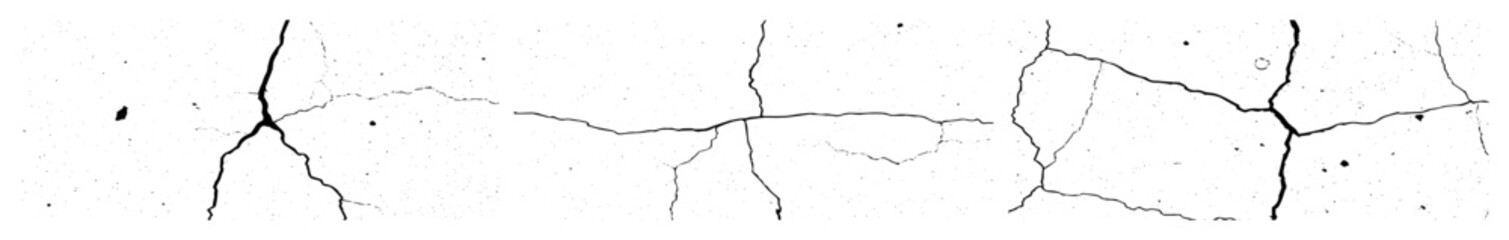 Obraz premium Vector Detailed cracks with linear fractures and subtle texture.