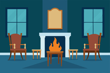 Stylish home interior features a wooden dining table and chairs in a beautifully designed room with elegant decor