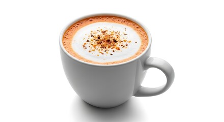 A close-up shot of a delightful cappuccino. 