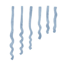 あしらい　縦線どんより　水彩風手描きイラスト